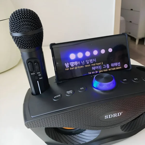 Karaoke Bluetooth SDRD con 2 Microfonos Inalambricos al por Mayor en Bogota